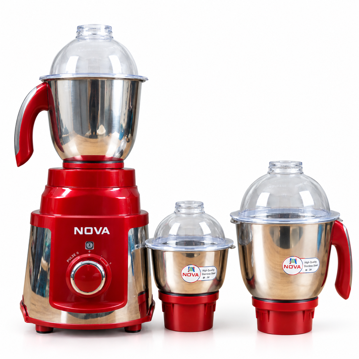 NOVA Mixer Grinder NV-179-J, 1400W 3-in-1 Premium Gold Heavy Duty Blender