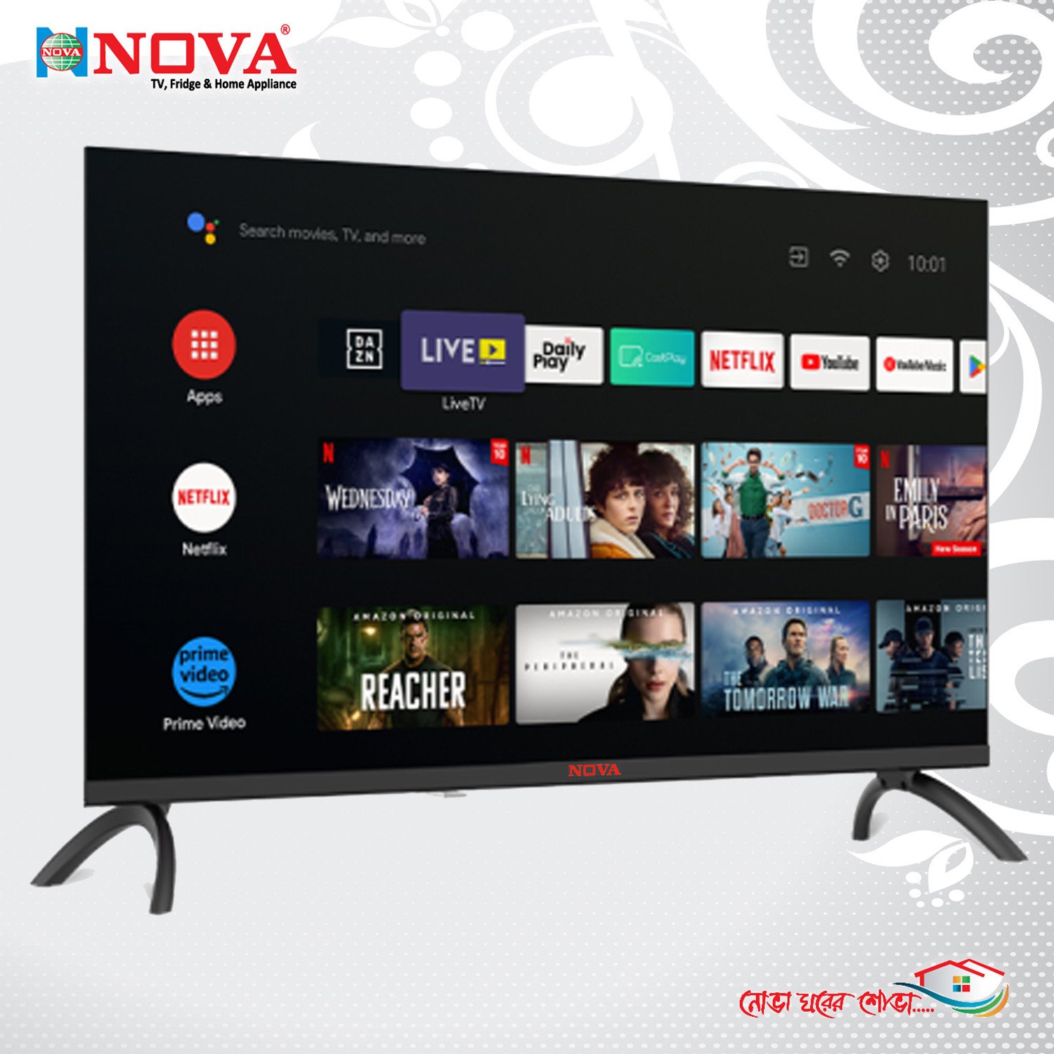 NOVA 32" Android LED TV  NV – 3237 GVR Voice Control