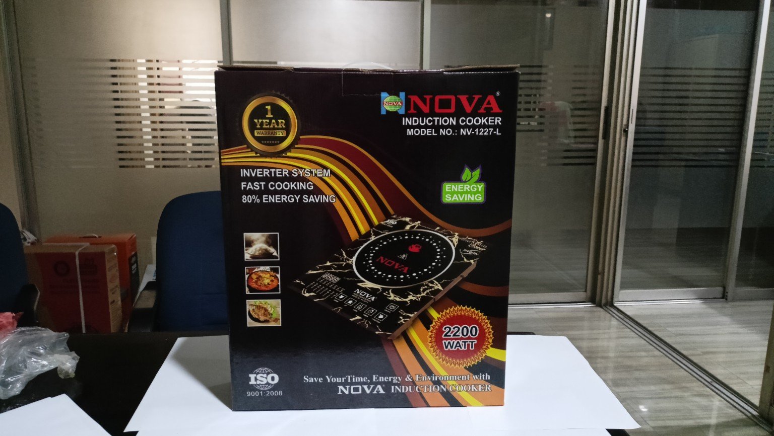 NOVA Induction Cooker NV-1227-L – 2200W Smart Touch Fast Cooker